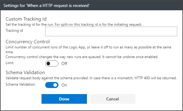 Enabling Schema Validation